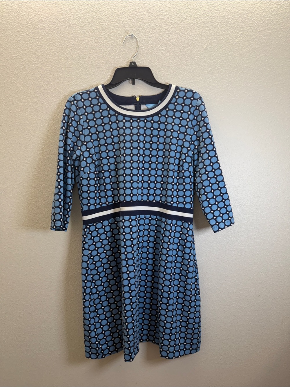 Draper James Light Blue Polka Midi Dress